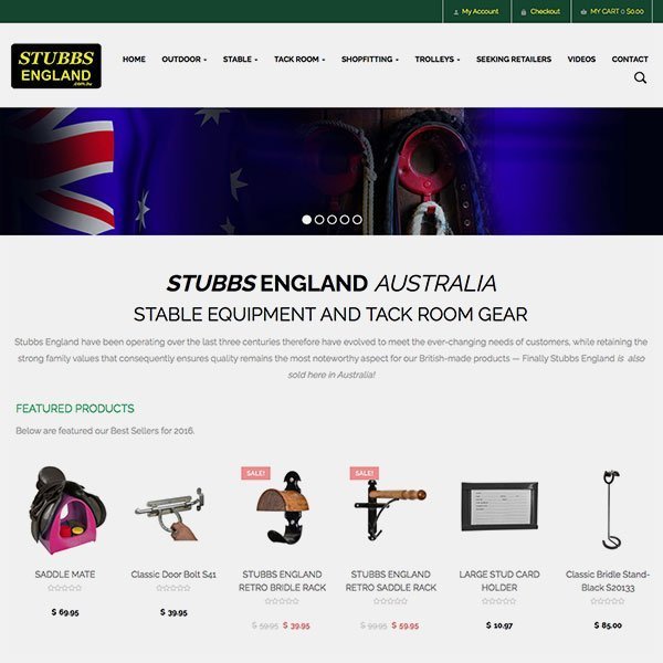 stubbs england ecommerce website